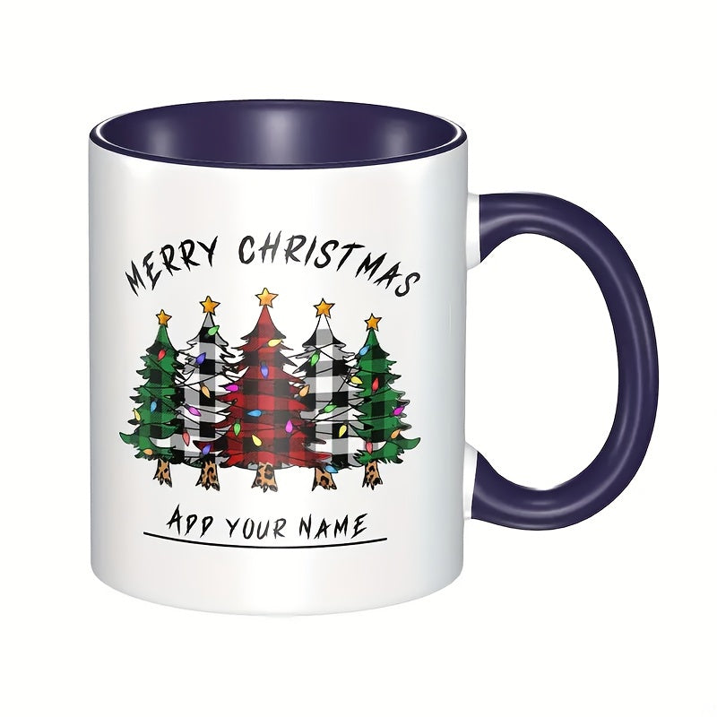 Tailorly Black Accent 11 oz Mug - christmas-themed design