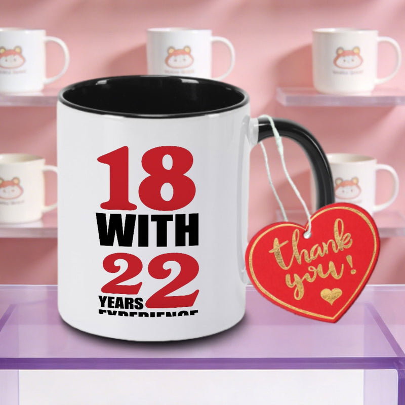Tailorly Black Accent 11 oz Mug - 40th Birthday Gift For Women Logo