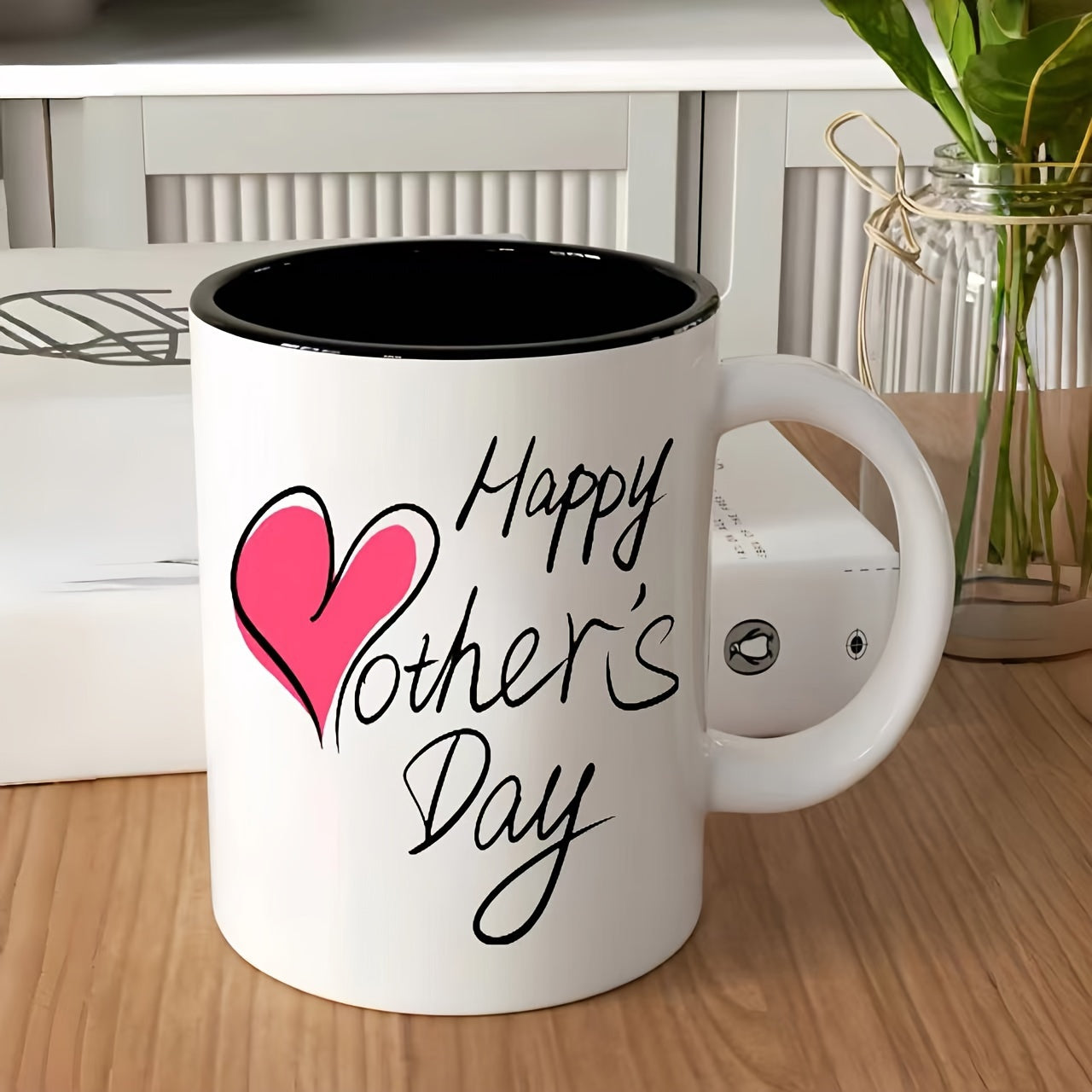 Tailorly Black Accent 11 oz Mug - item picture 1 mothers day ceramic coffee mug dishwasher machine washable suitable for coffee tea hot 11oz cup