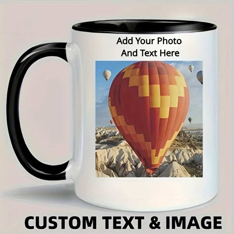 Tailorly Black Accent 11 oz Mug - your picture text