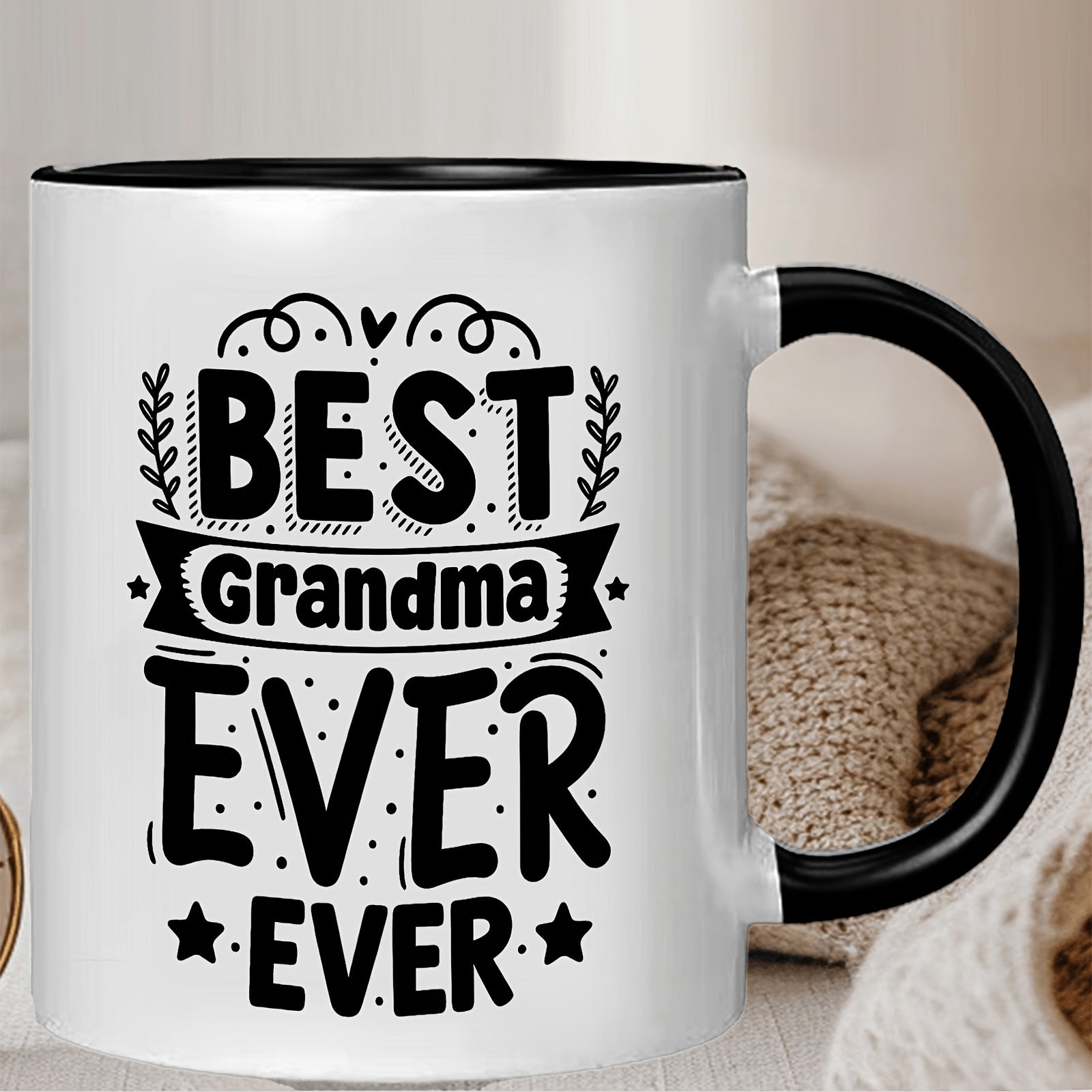 Tailorly Black Accent 11 oz Mug - best grandma text