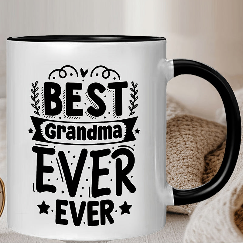 Tailorly Black Accent 11 oz Mug - best grandma text