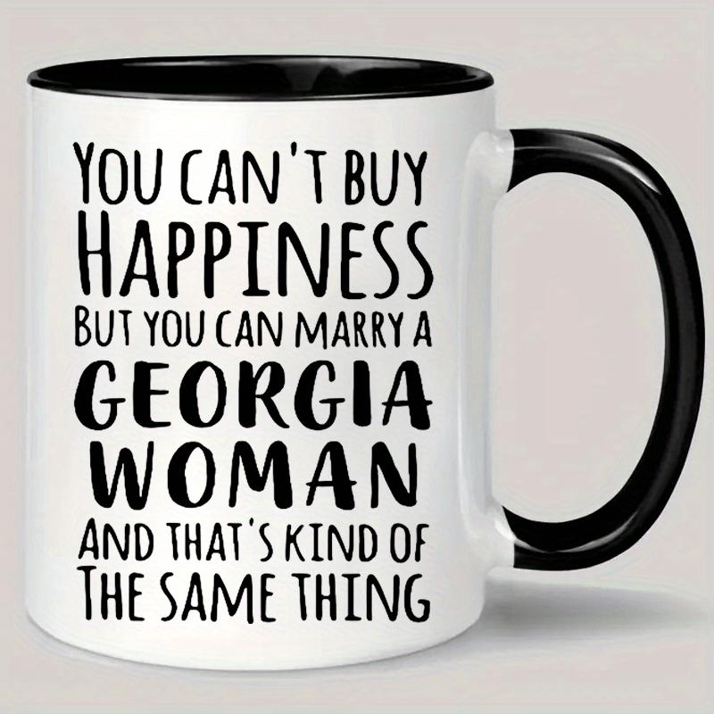 Tailorly Black Accent 11 oz Mug - you cant buy happiness but you can get married