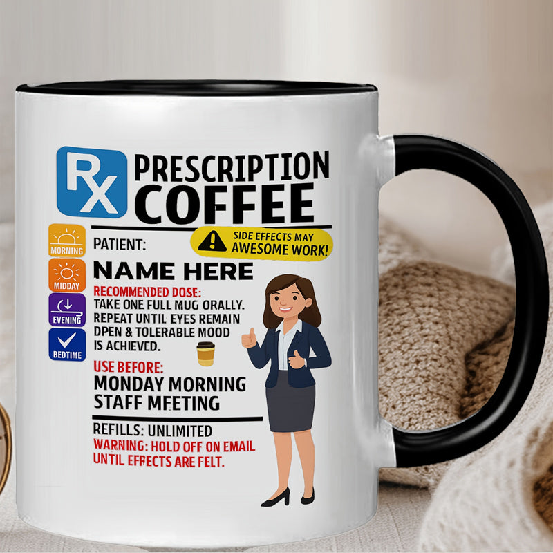 Tailorly Black Accent 11 oz Mug - fun theme patterns