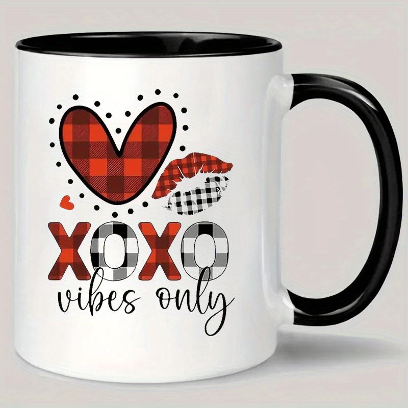Tailorly Black Accent 11 oz Mug - rustic heart