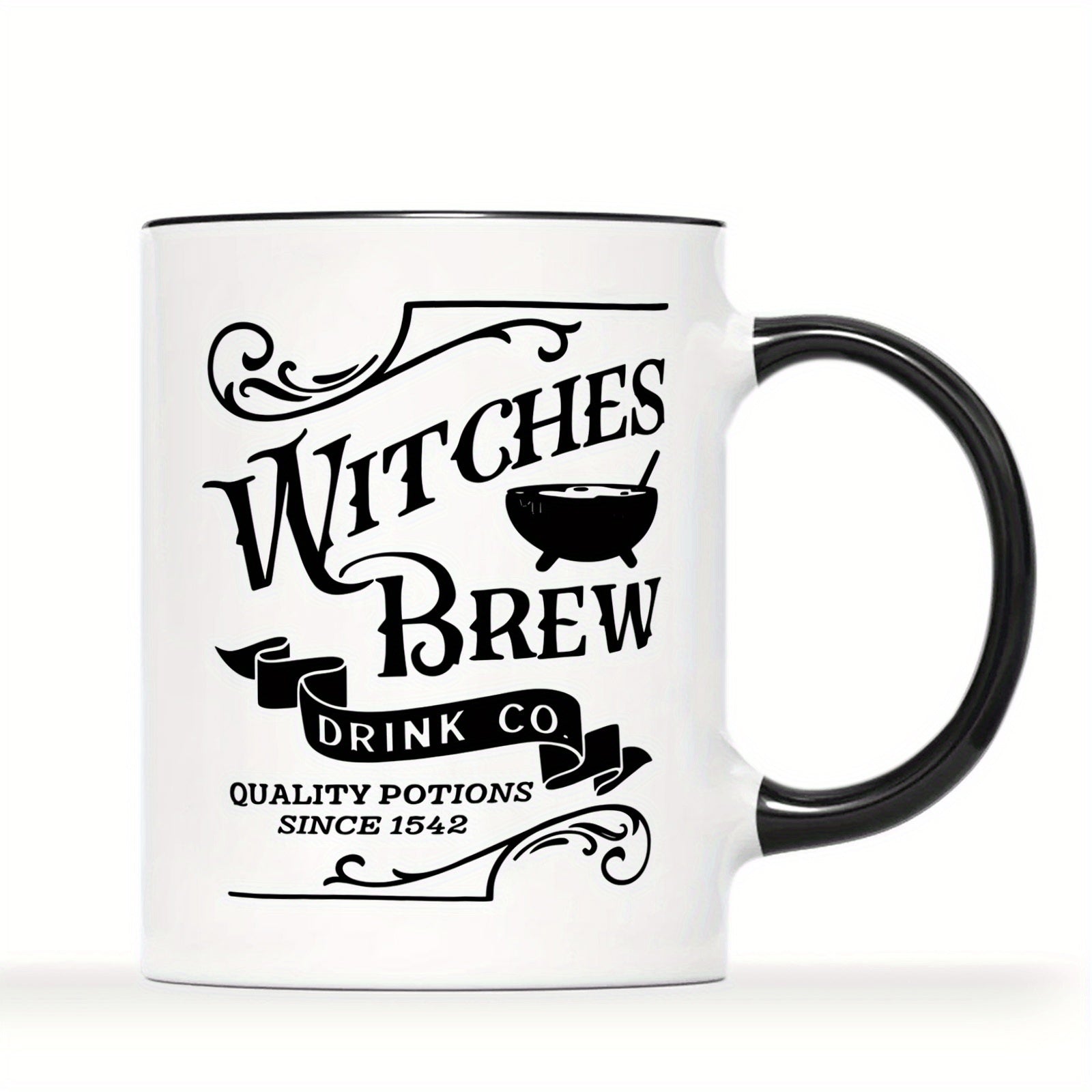 Tailorly Black Accent 11 oz Mug - funny witch themed graphics