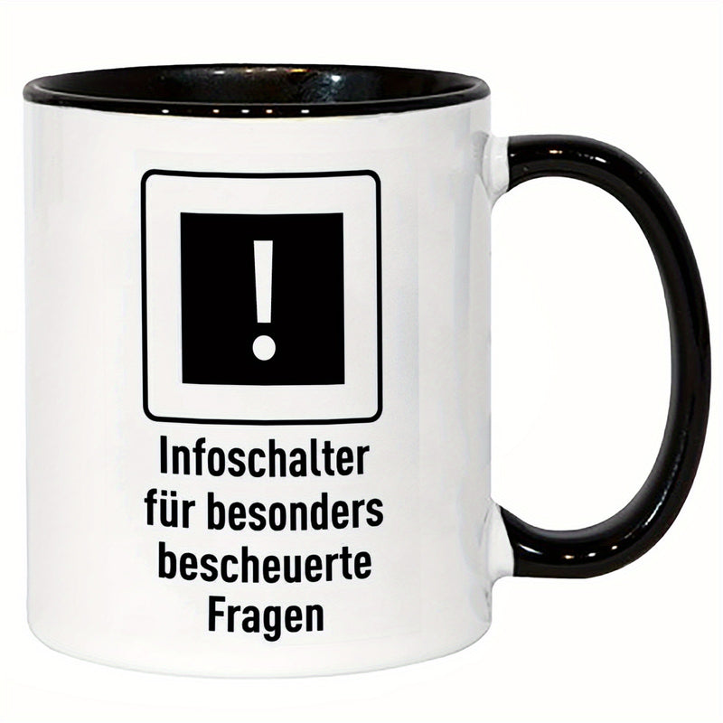 Tailorly Black Accent 11 oz Mug - funny german quote