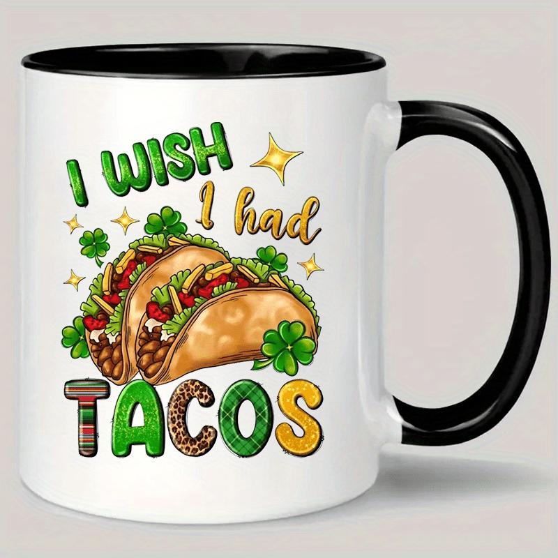 Tailorly Black Accent 11 oz Mug - tacos