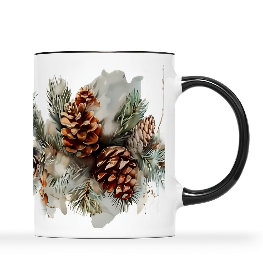 Tailorly Black Accent 11 oz Mug - snowy