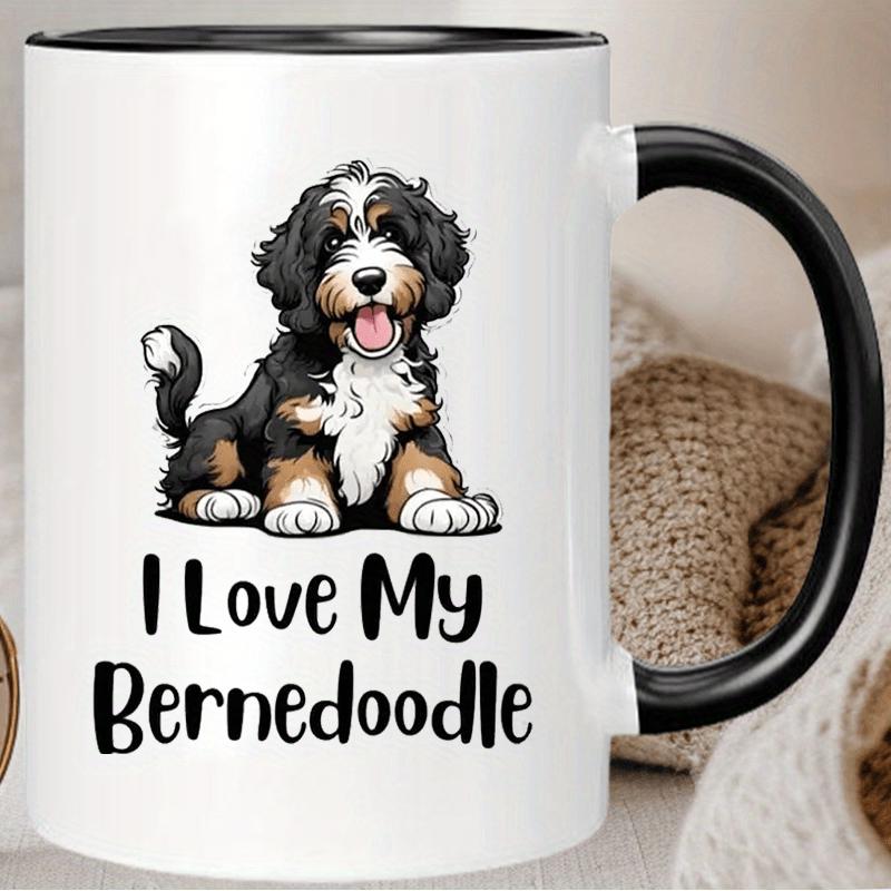 Tailorly Black Accent 11 oz Mug - item picture 1pc 11oz reusable ceramic coffee mug insulated hand wash only all beverages gifts an unique holiday