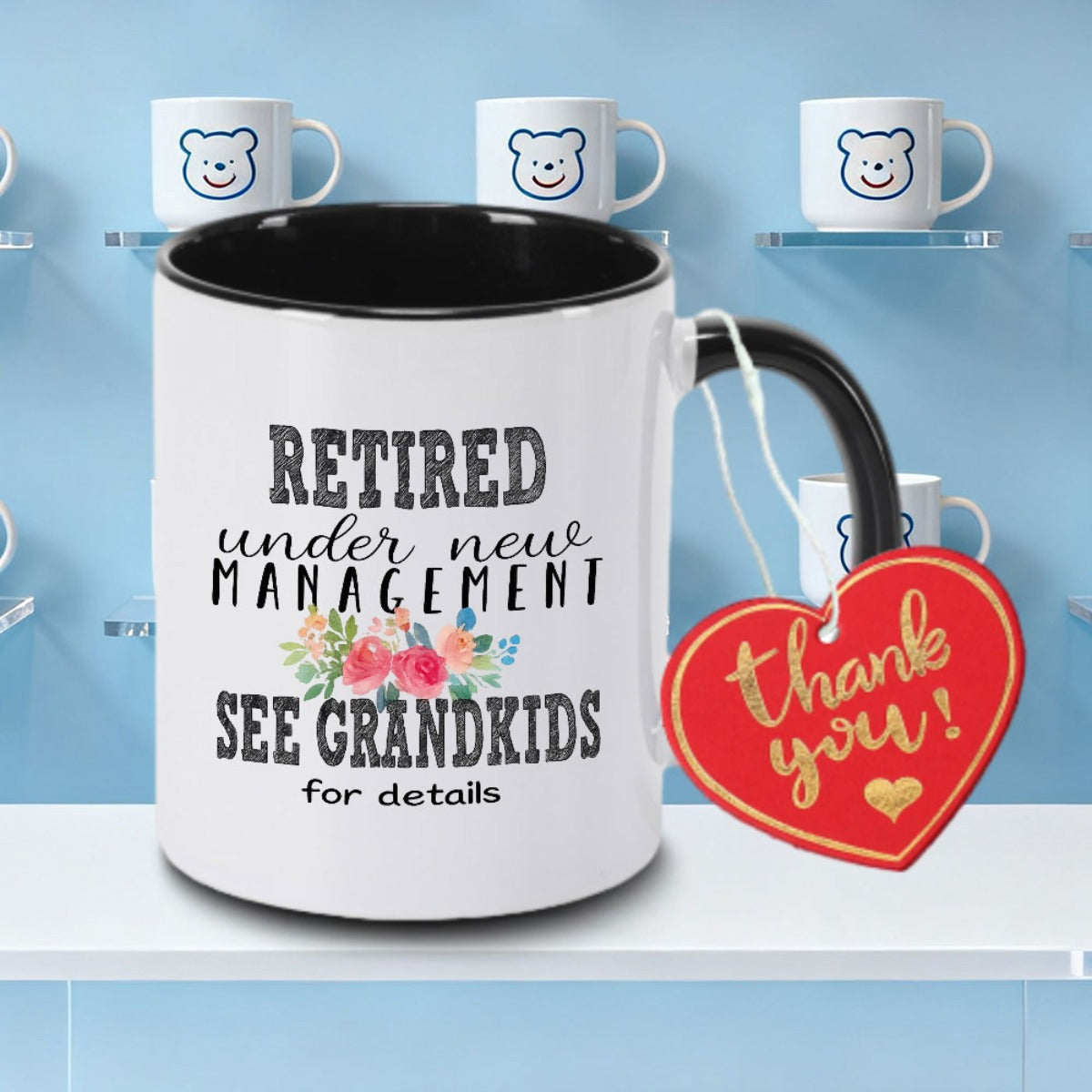 Tailorly Black Accent 11 oz Mug - Retirement Gifts for Women Logo