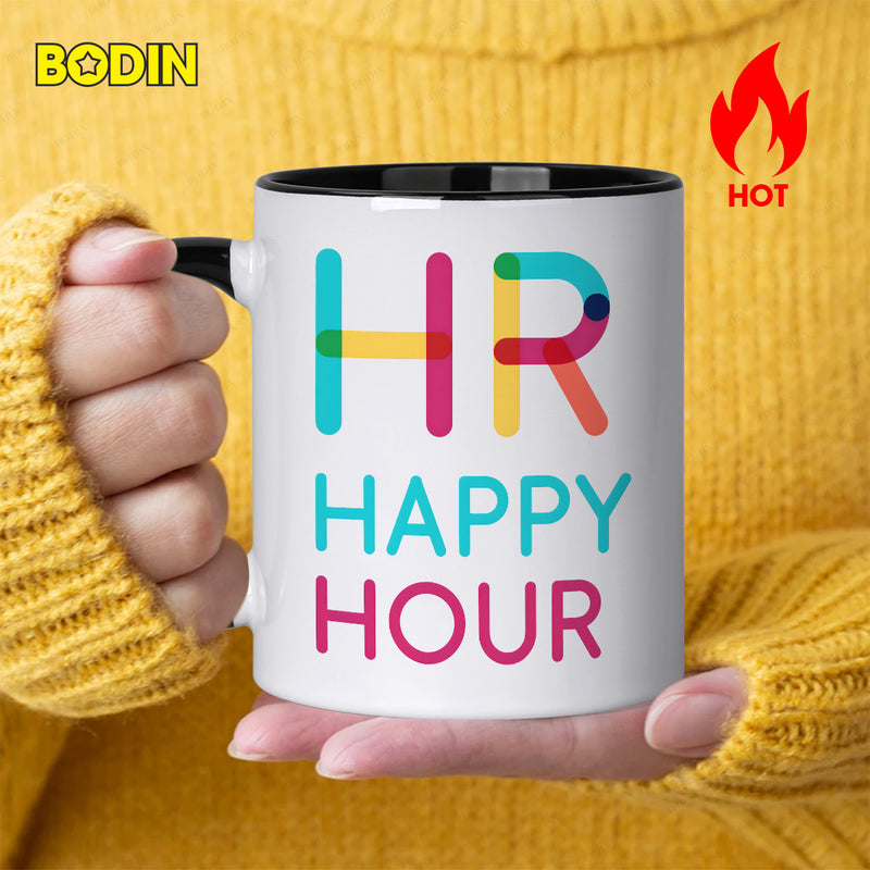 Tailorly Black Accent 11 oz Mug - hr words