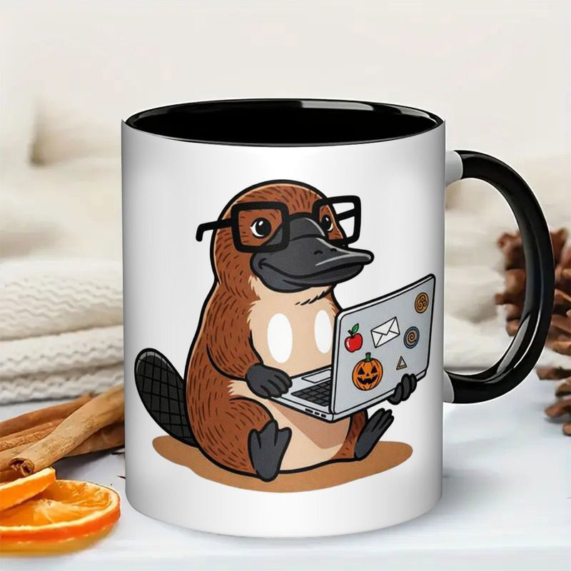 Tailorly Black Accent 11 oz Mug - laptop tablet icons