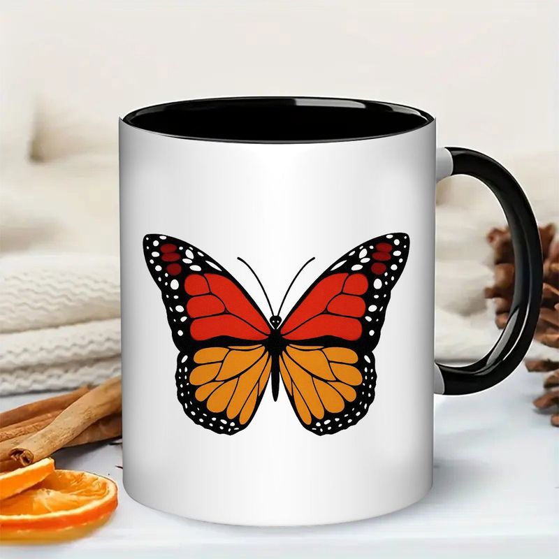 Tailorly Black Accent 11 oz Mug - monarch design
