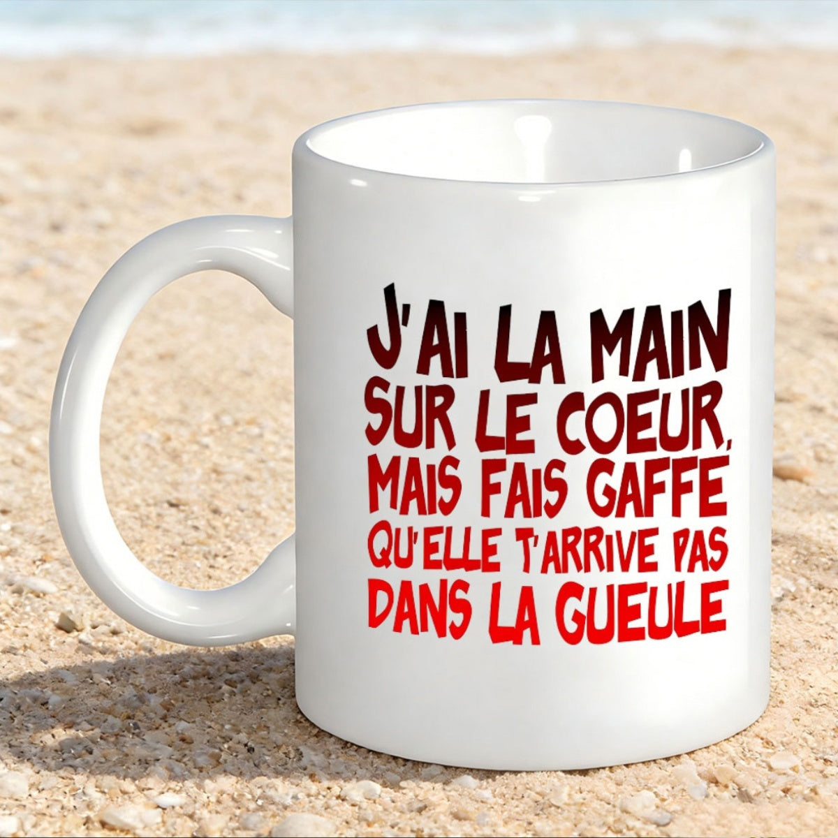 Tailorly White Ceramic 11 oz Mug - Minimalist Ceramic Vessel Featuring Bold Sarcastic Handwritten Typographic Design On