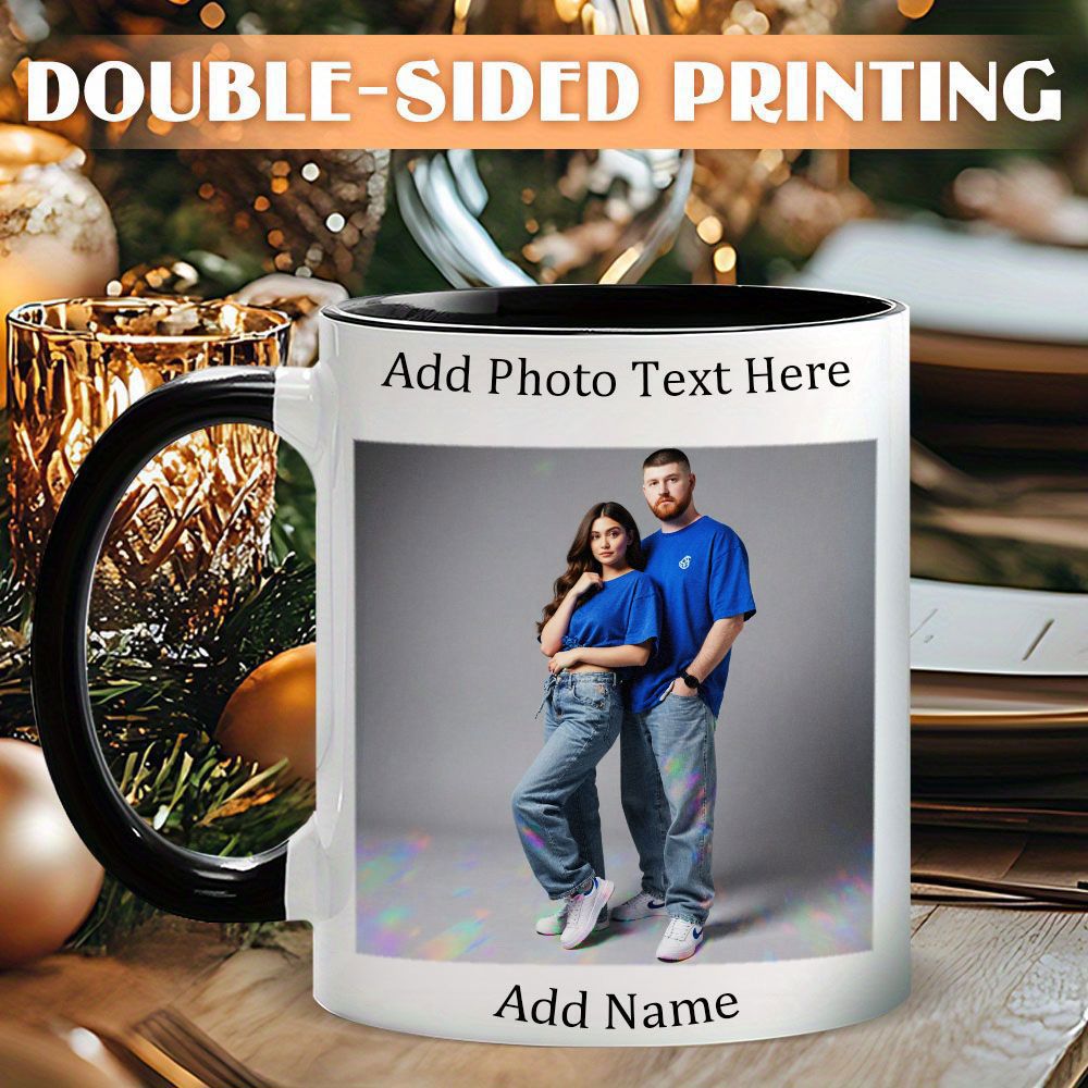 Tailorly Black Accent 11 oz Mug - photo and name
