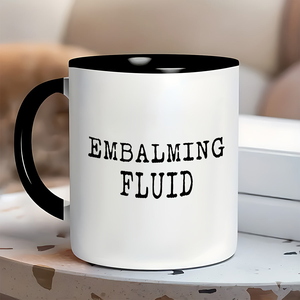 Tailorly Black Accent 11 oz Mug - gothic style text design