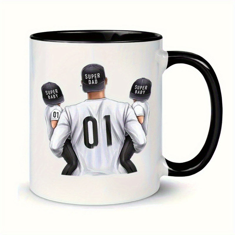 Tailorly Black Accent 11 oz Mug - item picture 11oz printed ceramic portable coffee cup suitable hot drinks and cold drinks hand or washable repeated