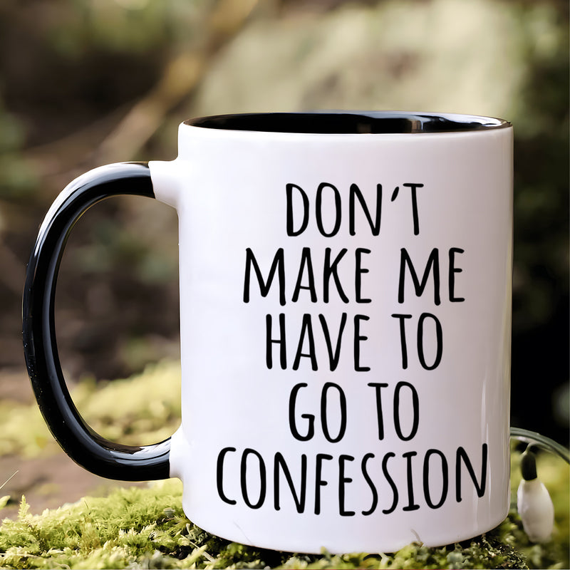 Tailorly Black Accent 11 oz Mug - item picture 1pc 11oz humorous quote ceramic coffee mug sassy themed coffee cup fun religious for who enjoy