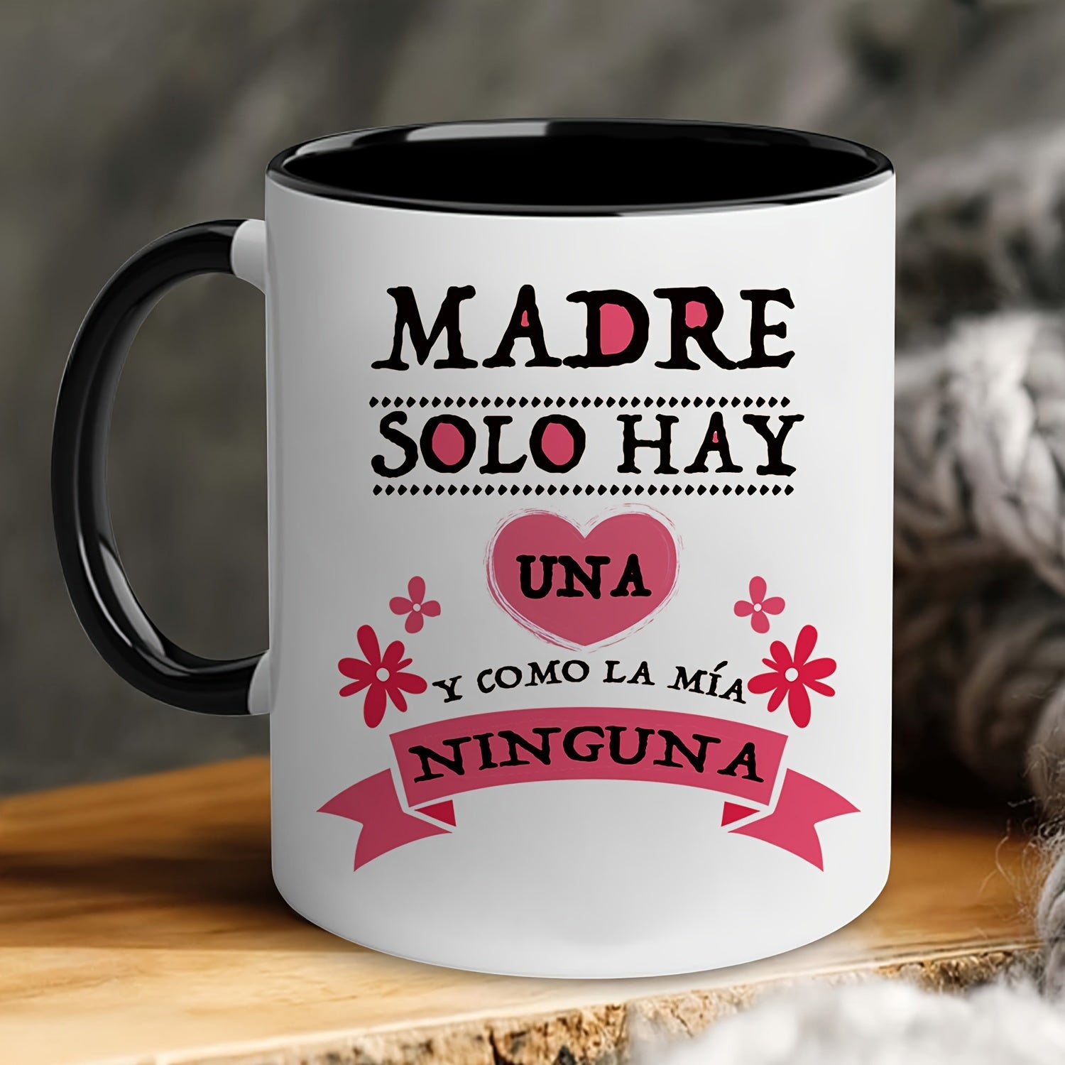 Tailorly Black Accent 11 oz Mug - solo hay