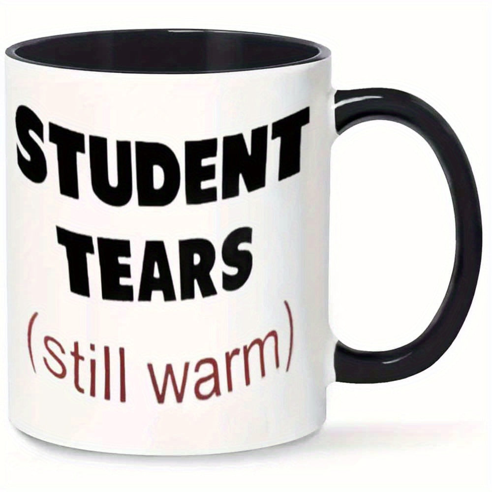 Tailorly Black Accent 11 oz Mug - tears shaped design