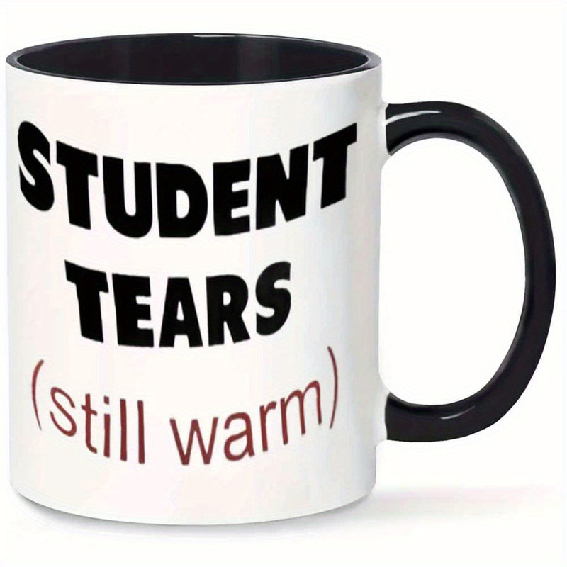 Tailorly Black Accent 11 oz Mug - tears shaped design