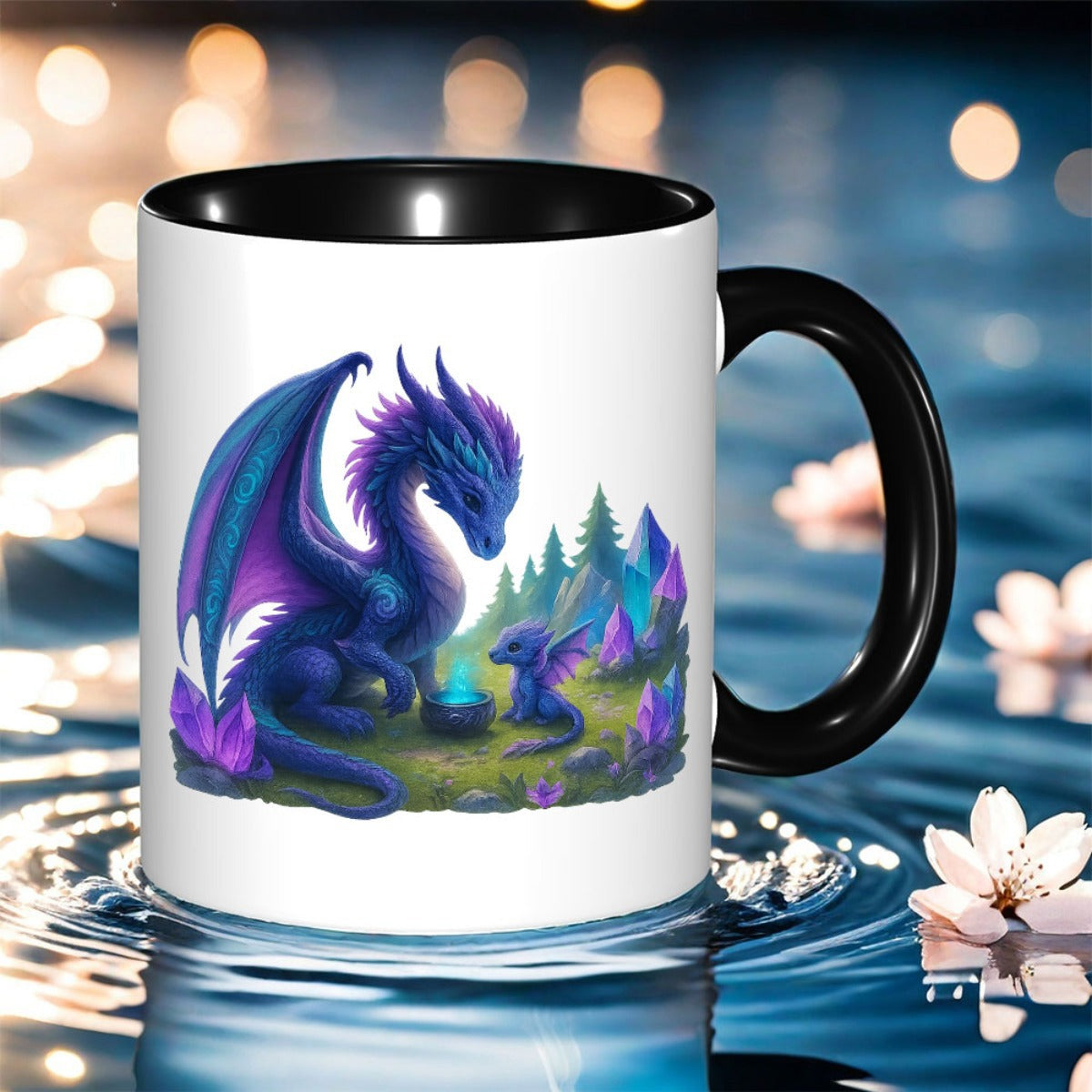 Tailorly Black Accent 11 oz Mug - item picture one ceramic coffee mug featuring a design ideal for holidays birthdays or as a classic 11oz cup is
