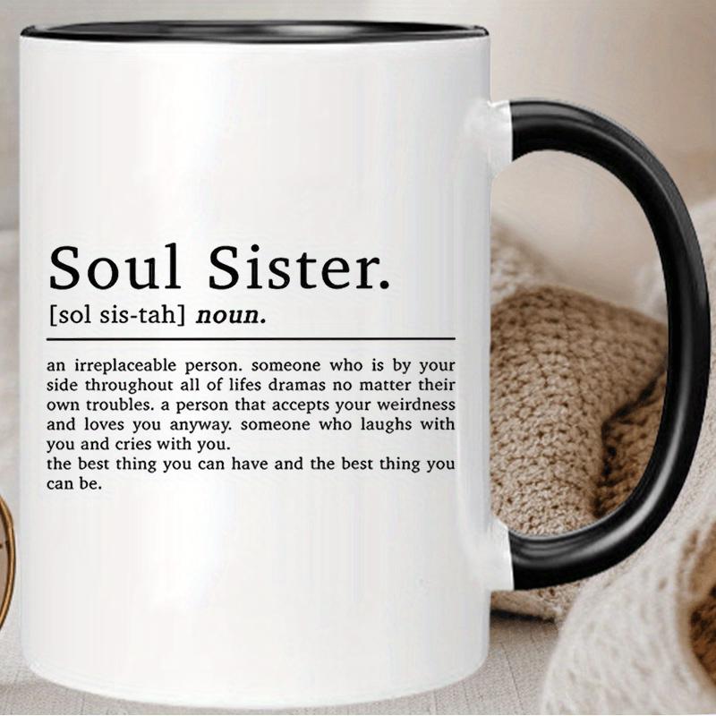 Tailorly Black Accent 11 oz Mug - item picture 1pc 11oz ceramic coffee mug reusable insulated travel mug hand wash only perfect gift for men women