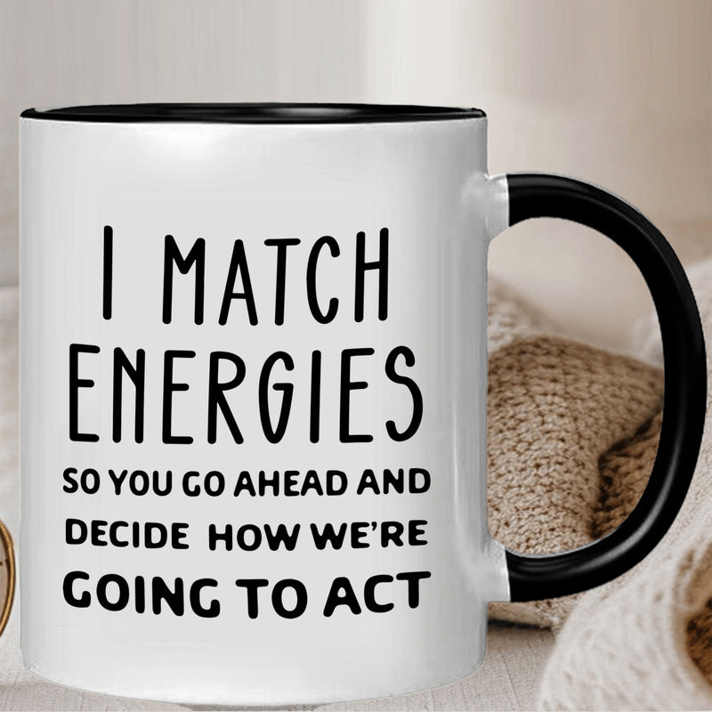 Tailorly Black Accent 11 oz Mug - inspirational quote