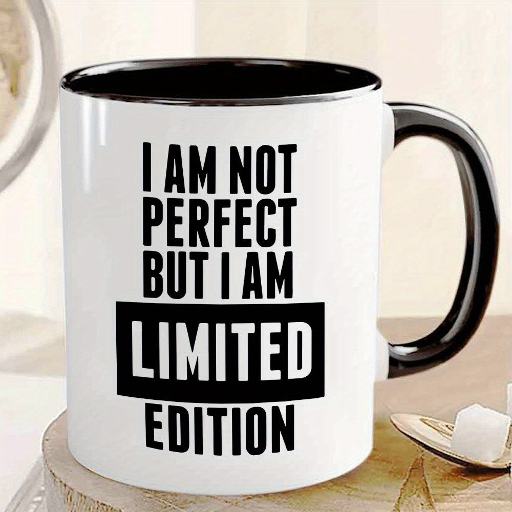 Tailorly Black Accent 11 oz Mug - inspirational quote with motivational slogan