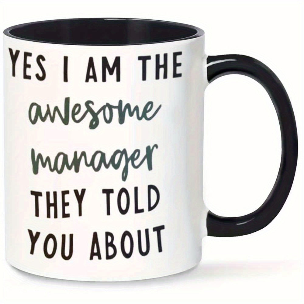 Tailorly Black Accent 11 oz Mug - funny awesome manager text