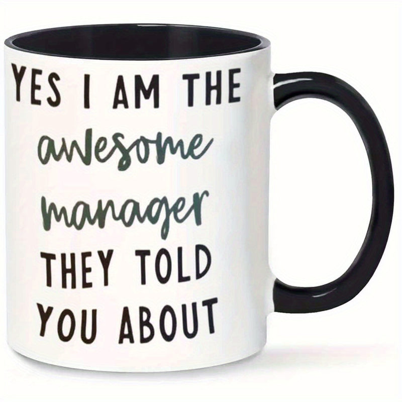 Tailorly Black Accent 11 oz Mug - funny awesome manager text