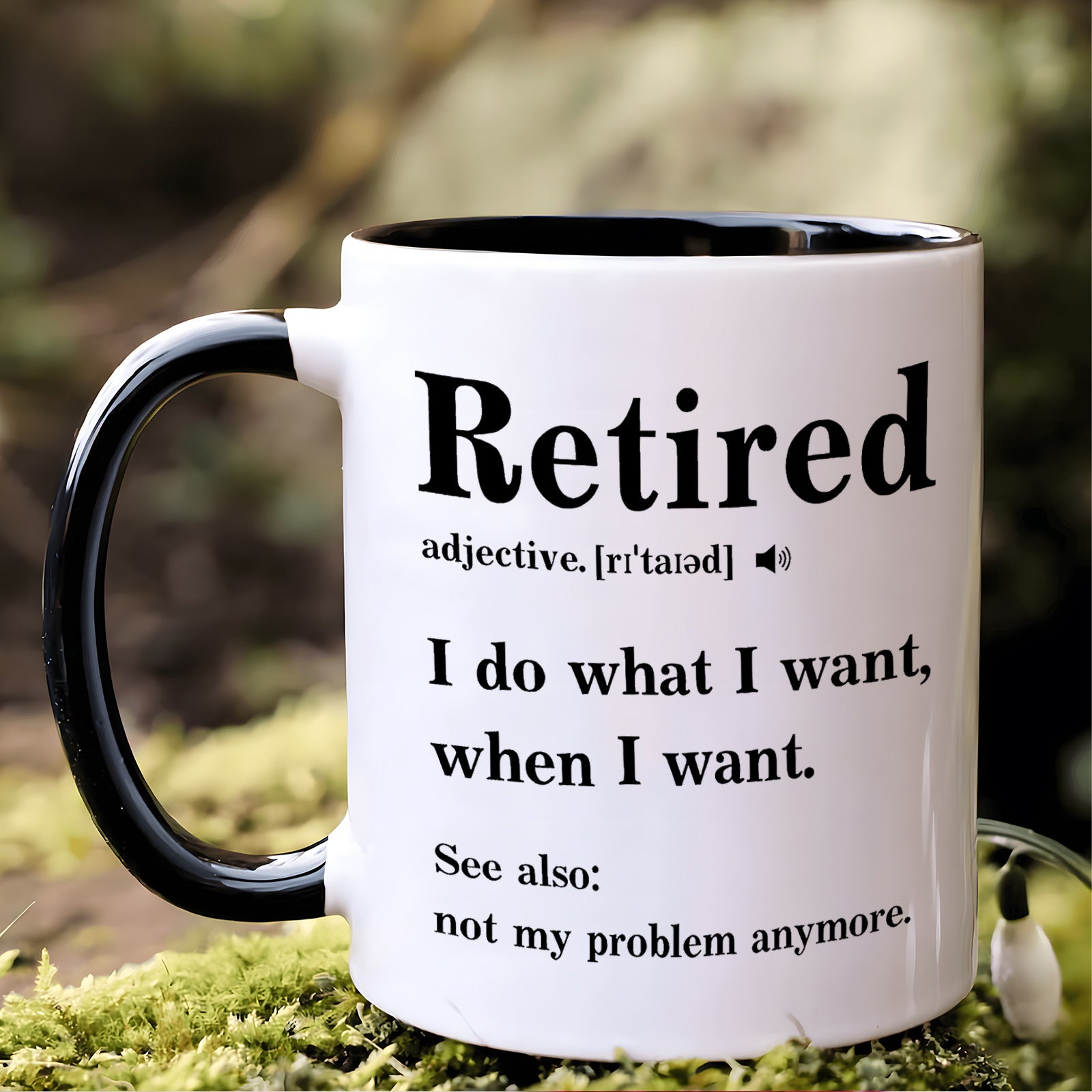 Tailorly Black Accent 11 oz Mug - i do when i want quote