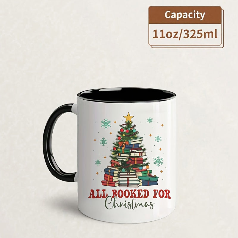 Tailorly Black Accent 11 oz Mug - book spine label design