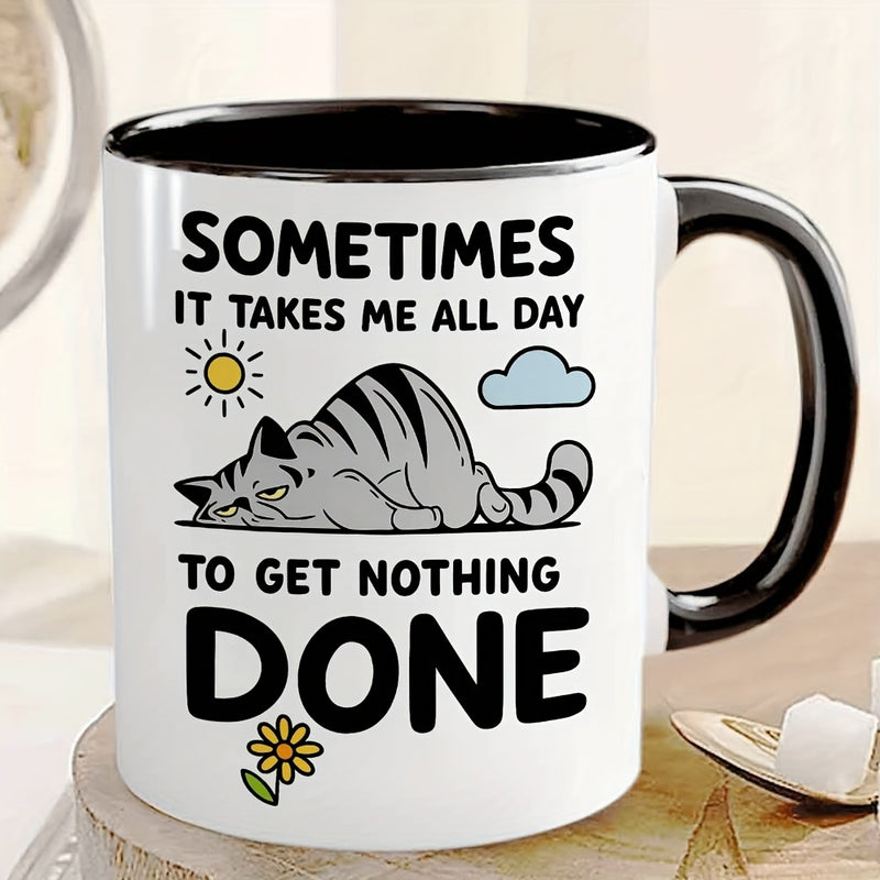 Tailorly Black Accent 11 oz Mug - funny saying "it me all day"