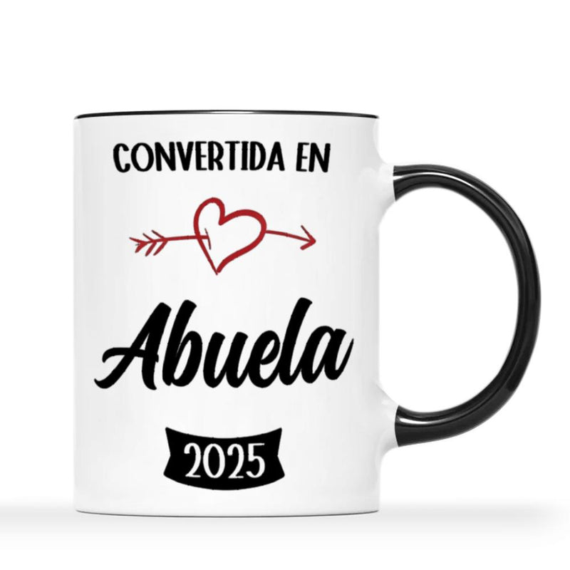 Tailorly Black Accent 11 oz Mug - funny grandpa grandma 2025 spanish mexico
