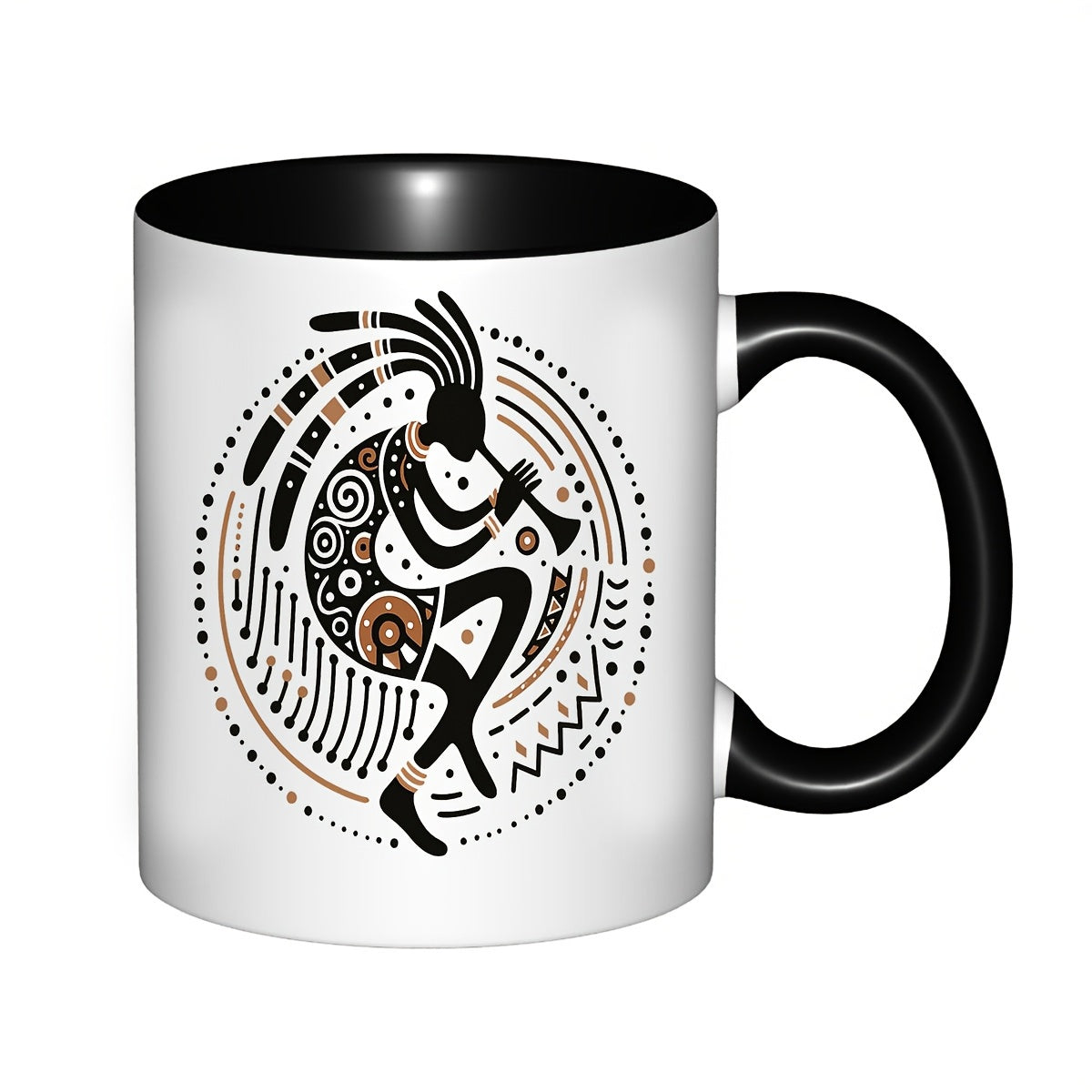 Tailorly Black Accent 11 oz Mug - tribal american design