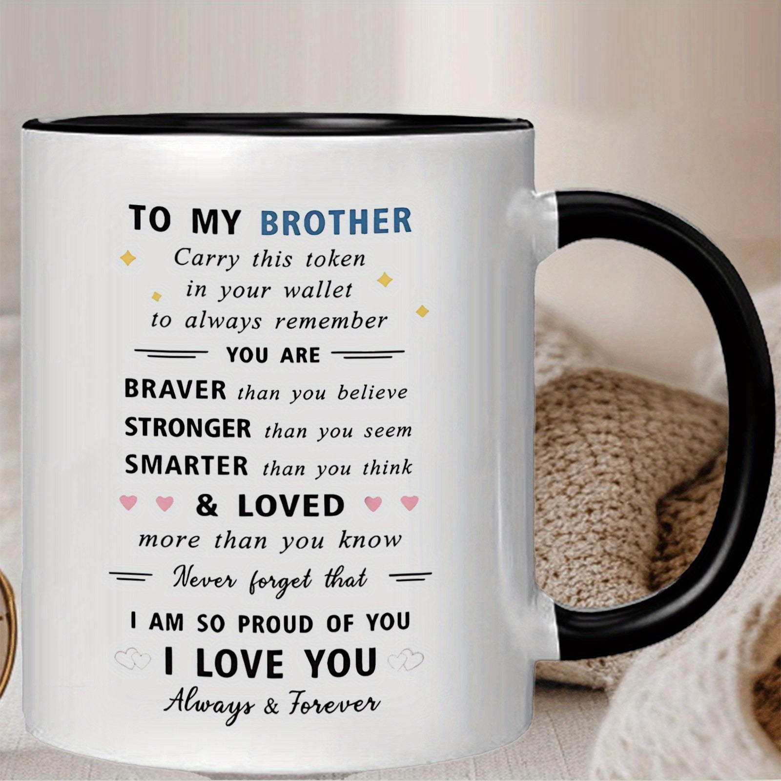 Tailorly Black Accent 11 oz Mug - heart