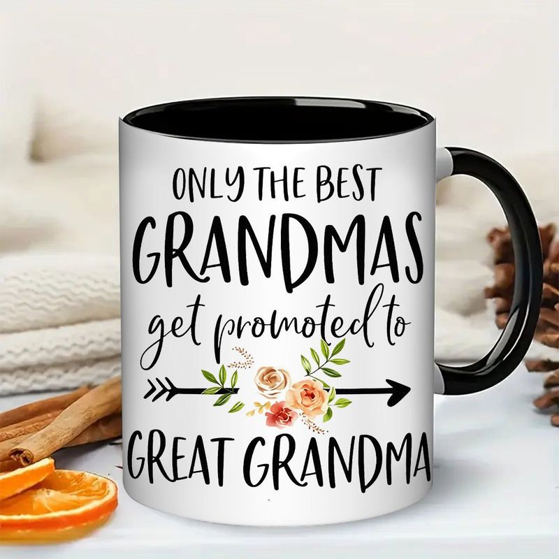 Tailorly Black Accent 11 oz Mug - grandmas get to great grandma text