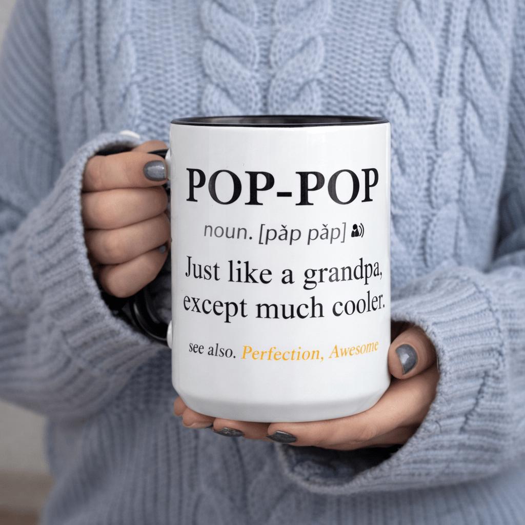Tailorly Black Accent 11 oz Mug - a grandpa much cooler