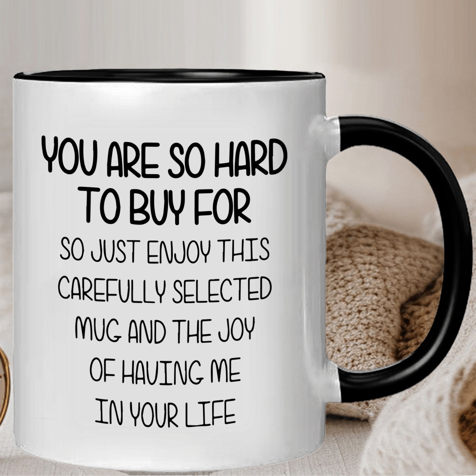 Tailorly Black Accent 11 oz Mug - inspirational quote