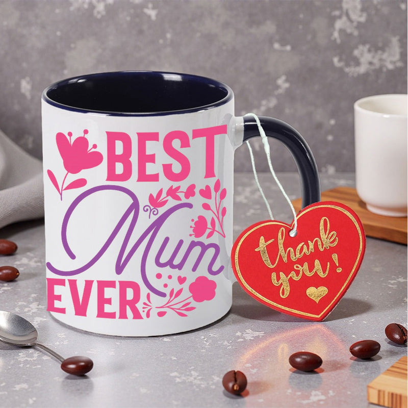 Tailorly Black Accent 11 oz Mug - item picture ceramic coffee mug suitable for water milk and as a gift for teachers on occasions like halloween