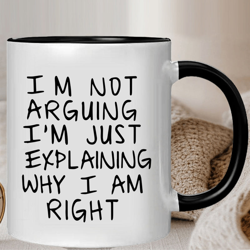 Tailorly Black Accent 11 oz Mug - inspirational quote