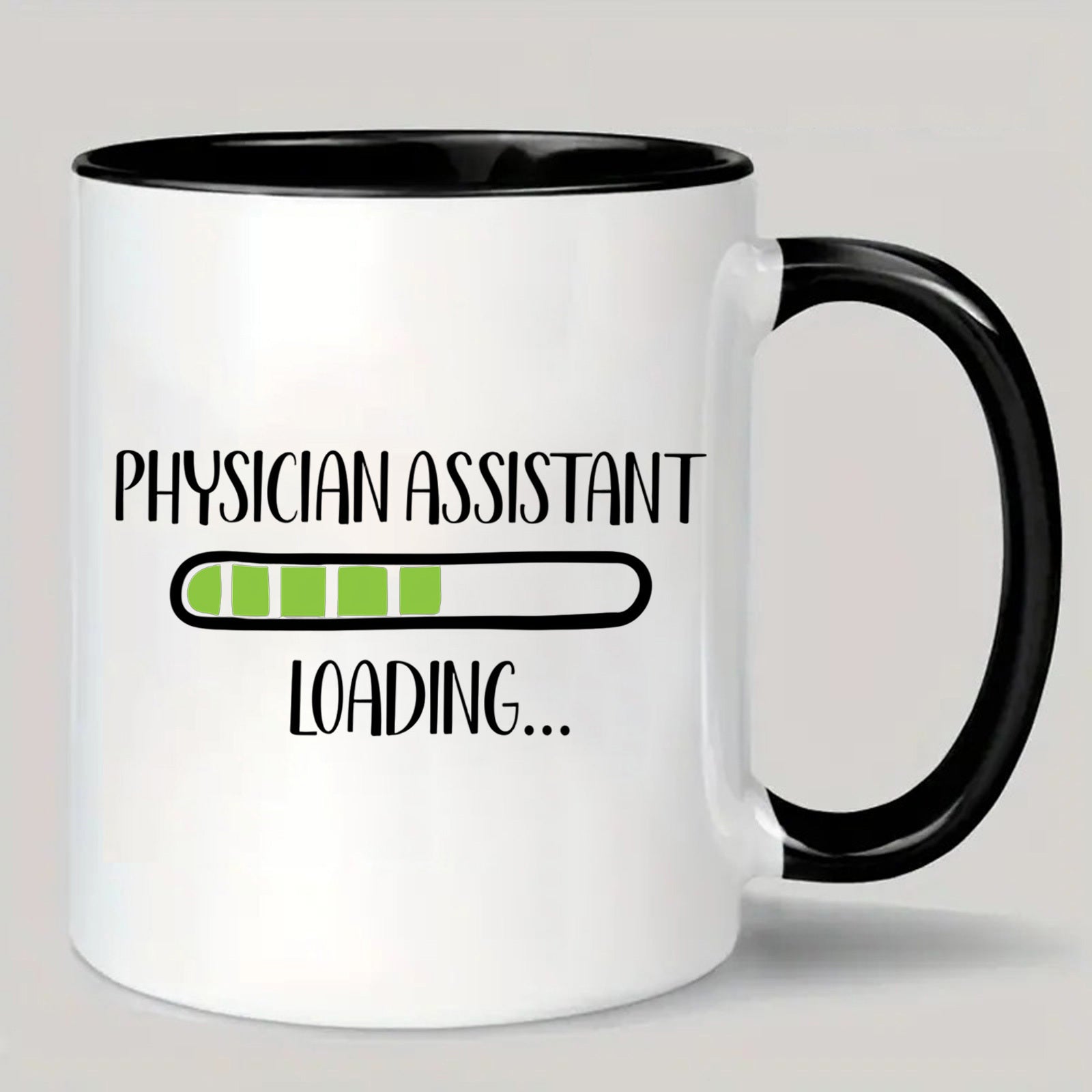Tailorly Black Accent 11 oz Mug - assistant themed an inspirational text