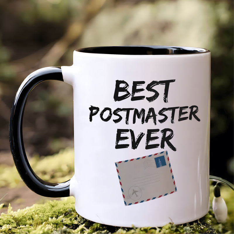 Tailorly Black Accent 11 oz Mug - postal themed design