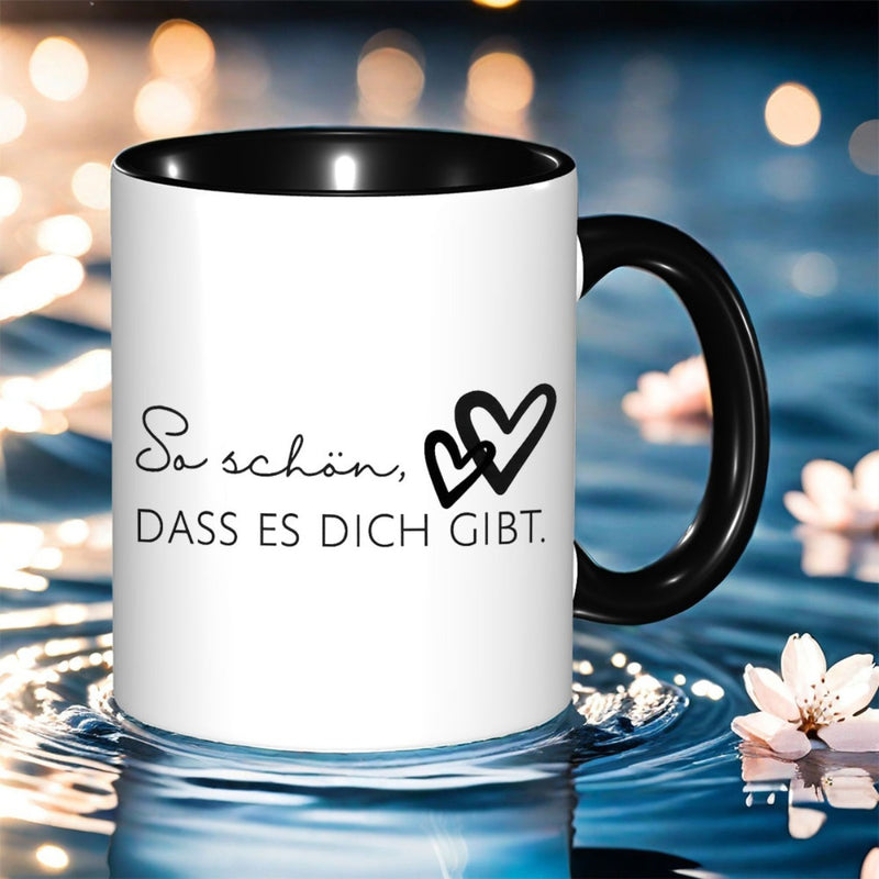 Tailorly Black Accent 11 oz Mug - german quote