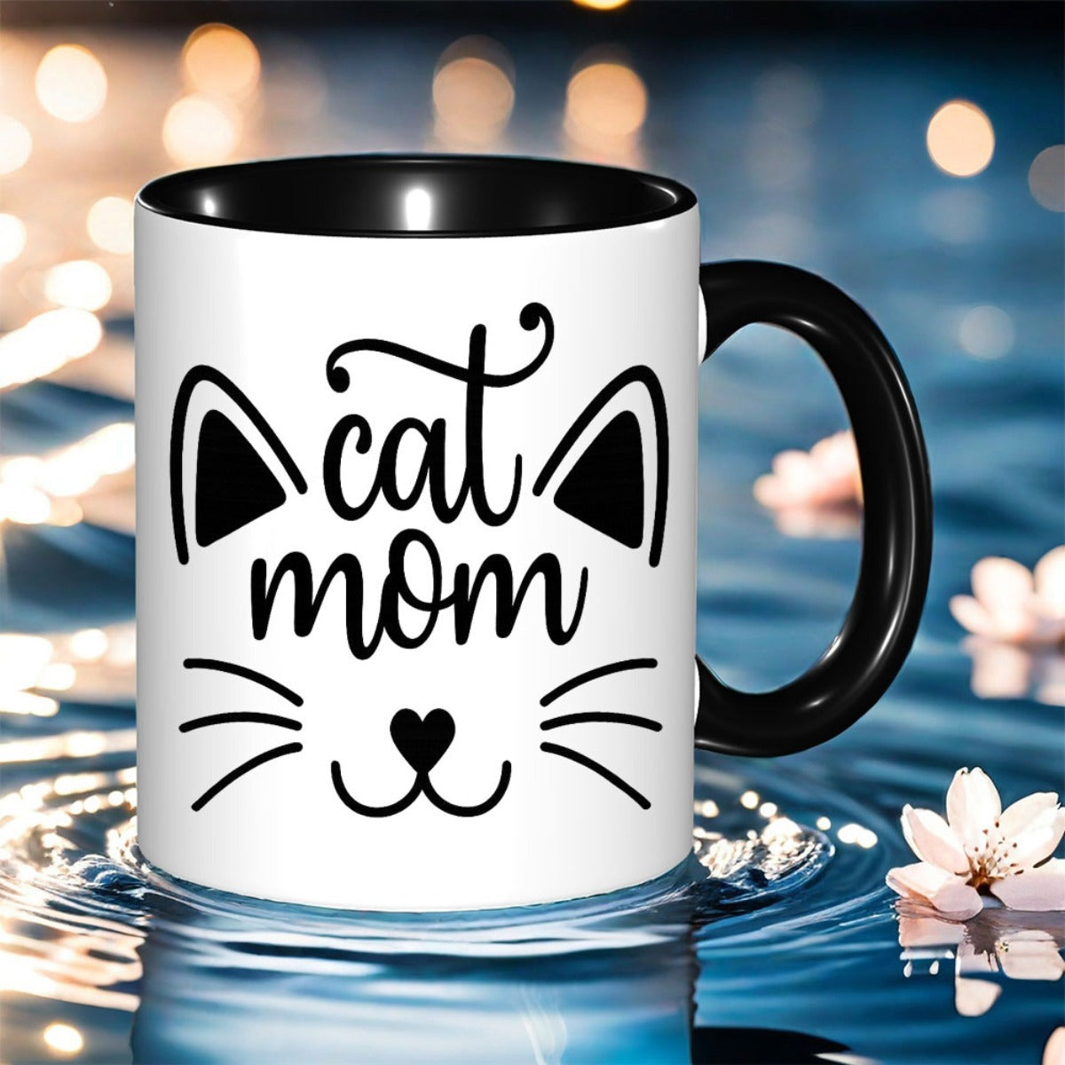 Tailorly Black Accent 11 oz Mug - adorable print