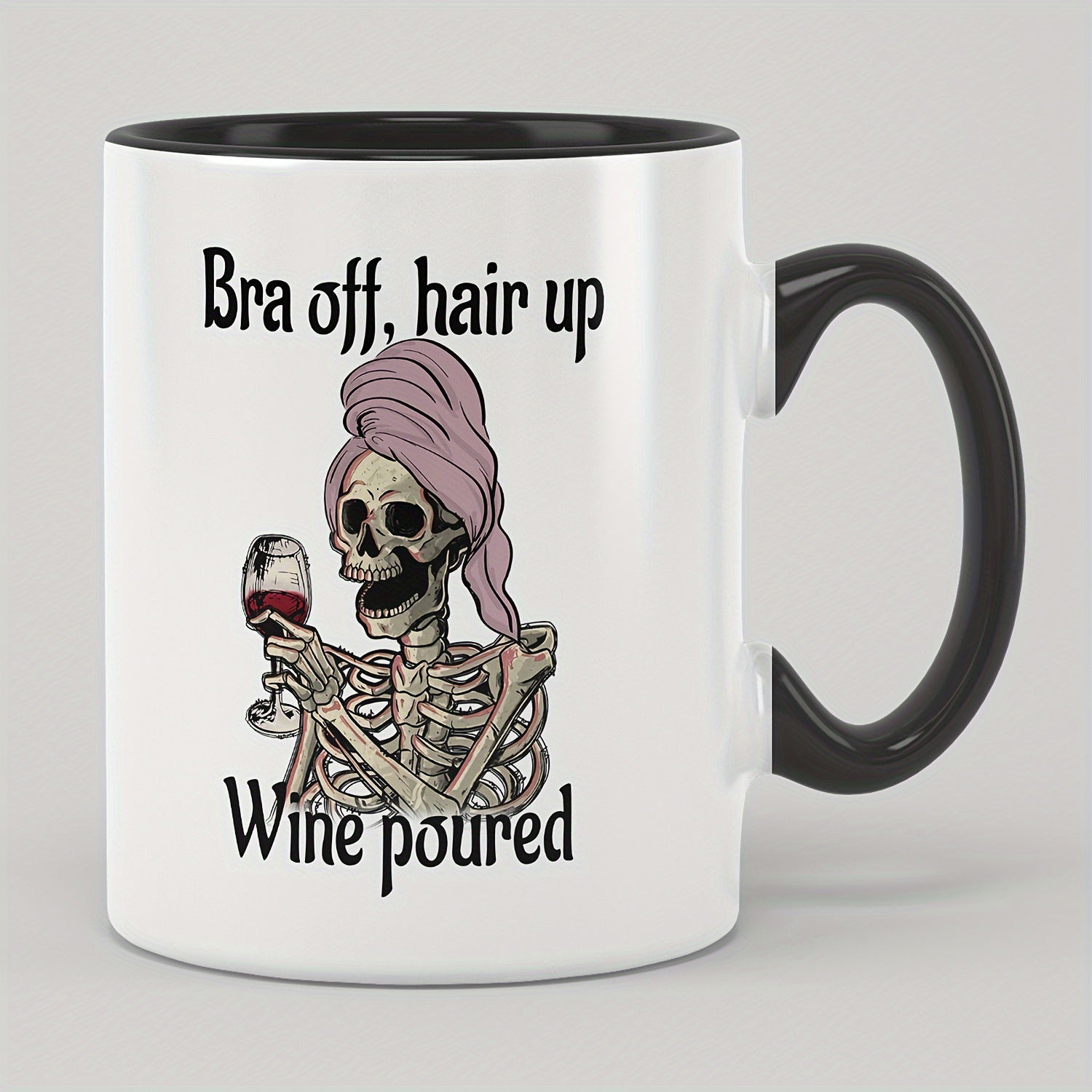 Tailorly Black Accent 11 oz Mug - item picture fly yourself 11oz ceramic coffee mug perfect sister gift ideal christmas party