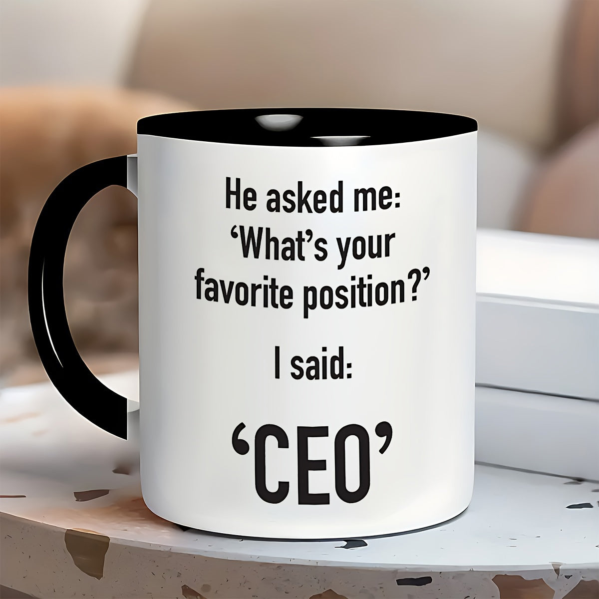 Tailorly Black Accent 11 oz Mug - ceo text design