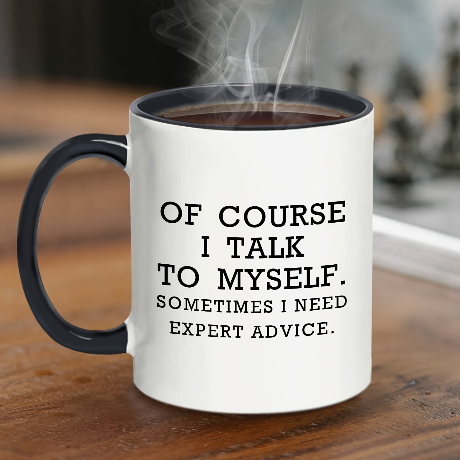 Tailorly Black Accent 11 oz Mug - the quote "i need this"